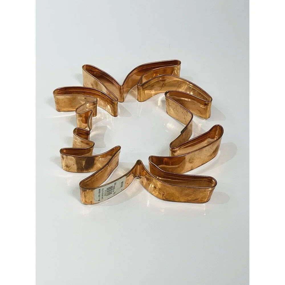 3 Williams Sonoma Copper Cookie Cutters Spider Bee & Duck Halloween